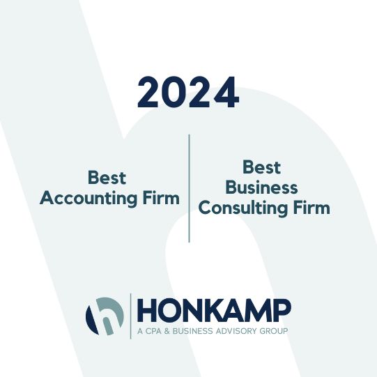 Honkamp honored for Best Accounting, Best Business Cons